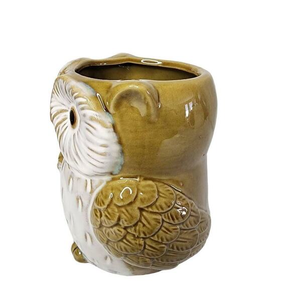 Cracker Barrel Coffee Mugs, Artisan Mother & Child Owl Ceramic Drinking Cup - Picture 7 of 8